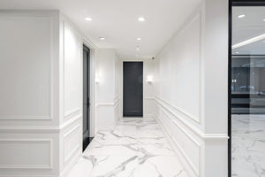 NEW YORK, January 15th 2021 - 127 W. 112th St finished photography for BCG: Front Elevation, Pent House Apartments and Lobby.